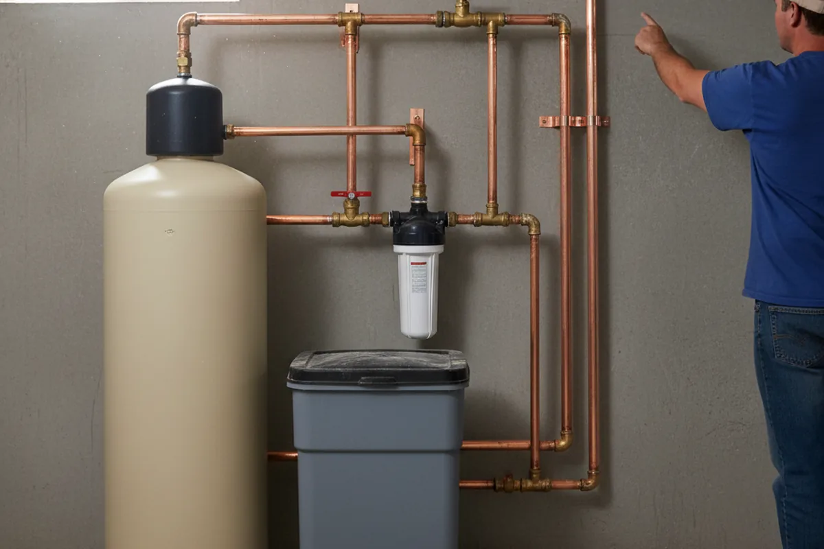 Whole-house water treatment system installed in Buckland